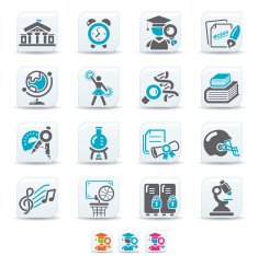 Higher education icons N4