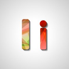 Colorful letter alphabet N142