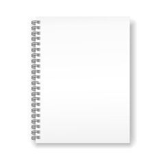 blank spiral notebook N5