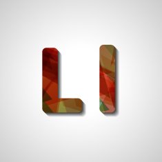 Colorful letter alphabet N161