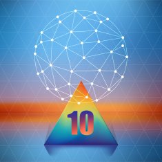 Abstract triangle template infographic for your design