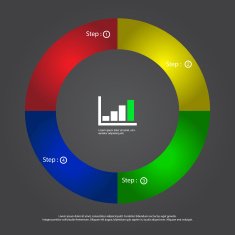 business concept icon presentation with circle