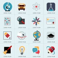 Logo and Abstract web Icon vector set