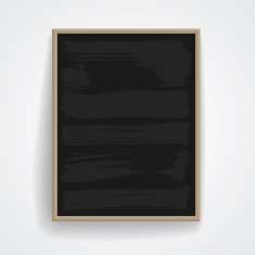 Black Chalkboard With Wooden Frame N3