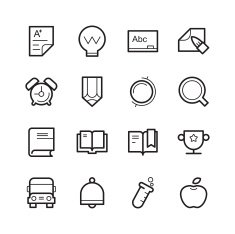 Education icons N155