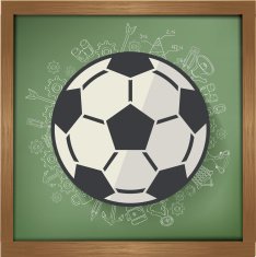 Football design on blackboard background clean vector N2
