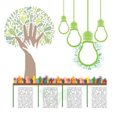 Go green concept Save world vector Illustration N15