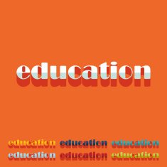 Flat design education N4