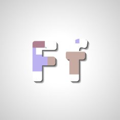 Colorful letter alphabet N213