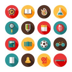 Back to school icons N23