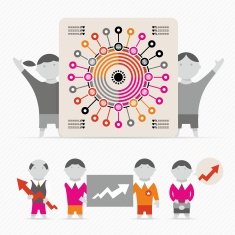 infographics with people