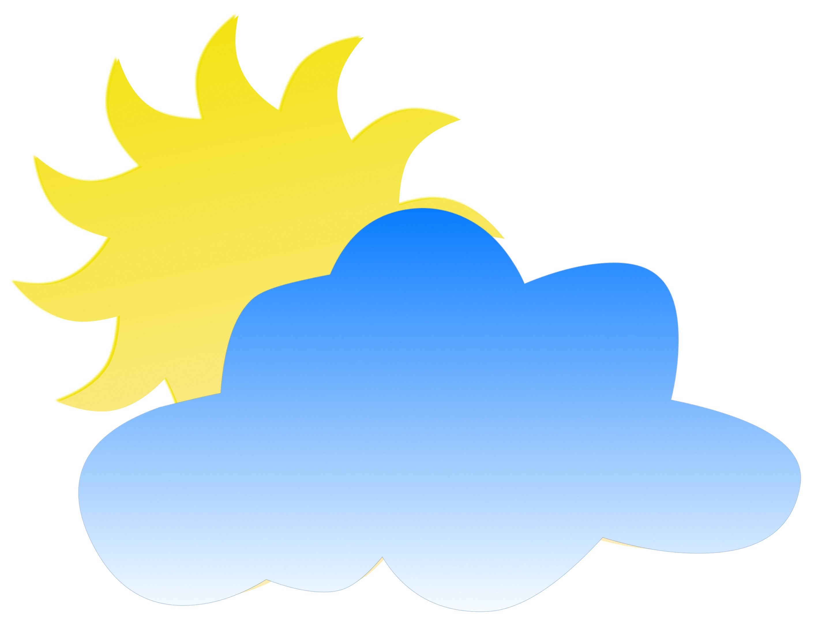 Значок солнце и облако