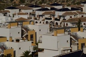 panoramic view of white architecture in spain