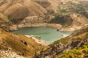 landscape of mountains in andalusia