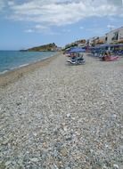 beach on the island of Samos in summer