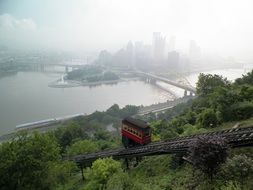 beautiful top view of Pittsburgh