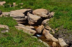 stream in rocks