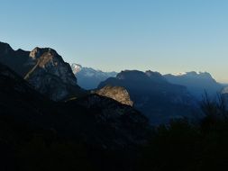 viewpoint of great garda mountains