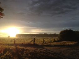 morning in the countryside, germany