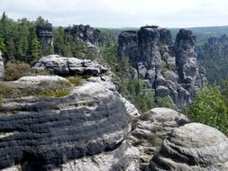 sandstone Mountains in the Saxon Switzerland