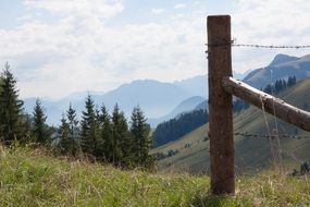 alpine mountains in Upper Bavaria