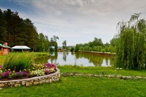 lake in landscape park
