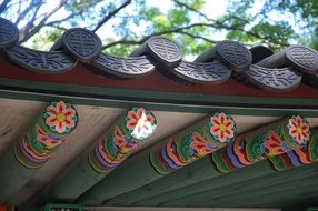 the roof of the temple in Changdeokgung