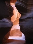 Scenic landscape in Antelope Canyon