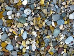 multicolored pebbles close up