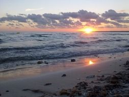 sunset over the sea in majorca