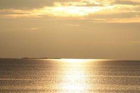 sunset on the water