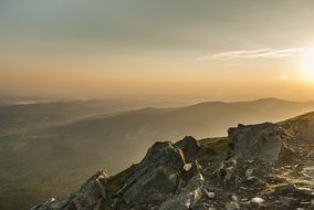 Indian peak on a mountain in Poland