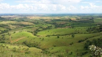gorgeous green hill landscape