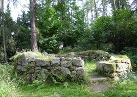 history czech republic on the rocks in the forest