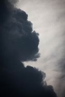 black threatening clouds in the heaven