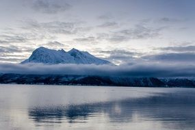 snowy mountains in Norway