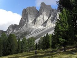 trekking in Italian mountains