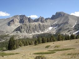 mountains in spring in Nevada