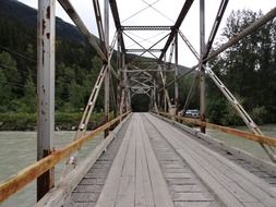 wooden cross bridge