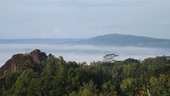 Landscape of the high mountains