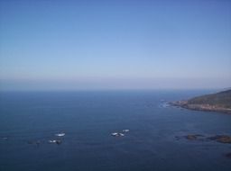 seascape and a blue sky