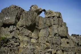 rock mountain iceland landscape