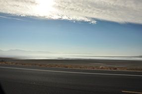 highway through a desert in utah