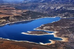 landscape of the verdon river
