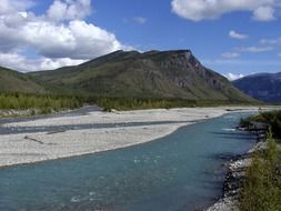 river and mountains landscape