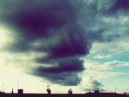 dark clouds like aura