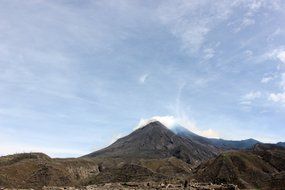 landscape of mountain barren