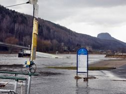 elbe river flood, germany, bad schandau