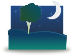 night landscape drawing