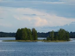 Island on Lake Ladoga, Russia